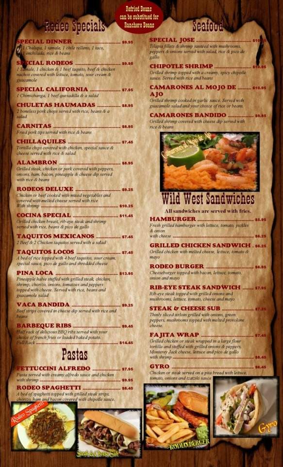 Los Rodeos Mexican Bar & Grill - Mount Sterling, KY menu_pic