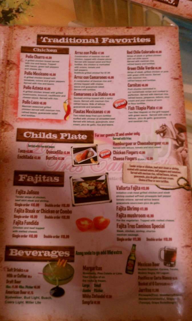 Los Tres Caminos II - Peru, IN menu_pic