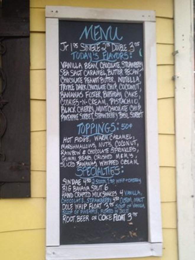 Lu Lu's Ice Cream Shop - Winter Park, FL menu_pic
