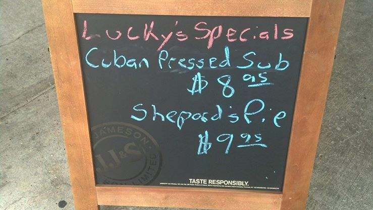 Lucky Irish Pub & Grub - Mobile, AL menu_pic