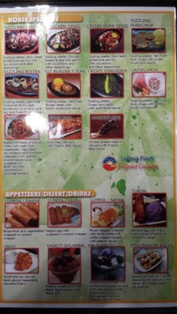 Lutong Pinoy Filipino Cuisine - North Miami Beach, FL menu_pic