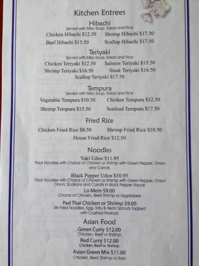 M Sushi House & Restaurant - Harrisburg, PA menu_pic