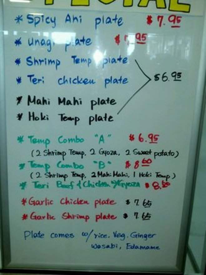 Makoto Sushi - Aiea, HI menu_pic