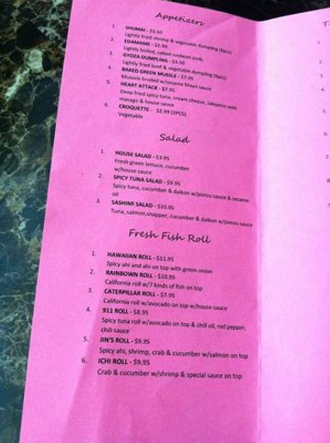 Makoto Sushi - Aiea, HI menu_pic