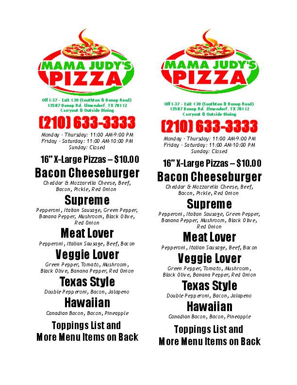 /380218406/Mama-Judys-Pizza-Elmendorf-TX - Elmendorf, TX