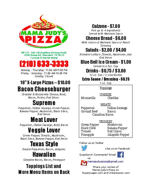 /380218406/Mama-Judys-Pizza-Elmendorf-TX - Elmendorf, TX