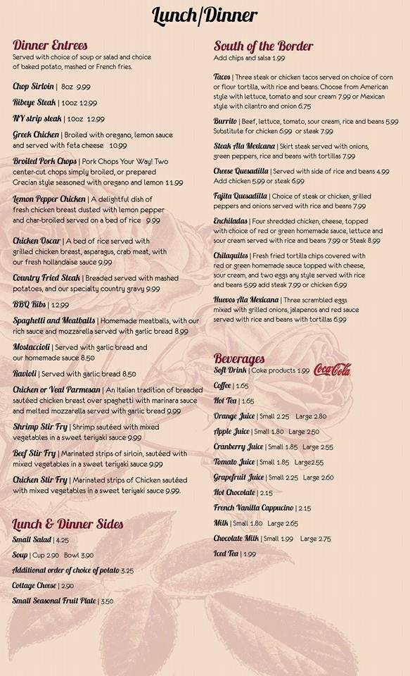 Mama Rosa's Family Restaurant - Michigan City, IN menu_pic
