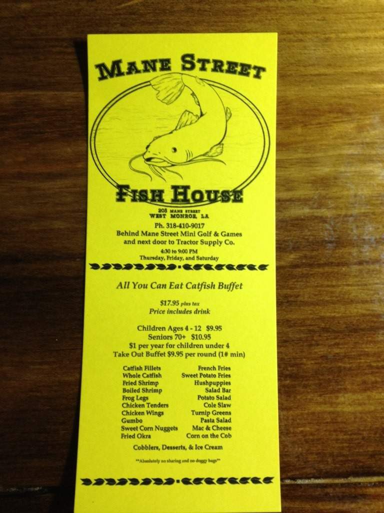/380218529/Mane-Street-Fish-House-West-Monroe-LA - West Monroe, LA