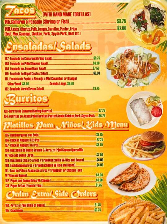 Mariscos la Conchita - Riverside, CA menu_pic