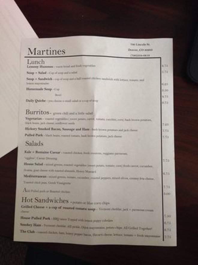 Martine's Muffins - Denver, CO menu_pic