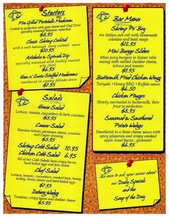 Martinis & More - Marion, SC menu_pic