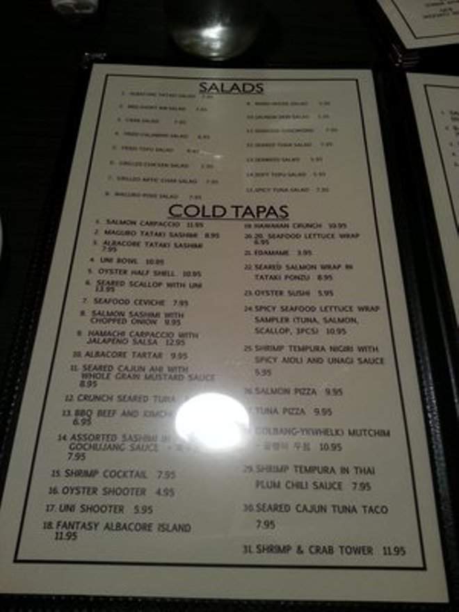 Maru Tapa - Eugene, OR menu_pic