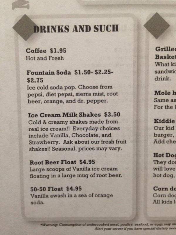 Mary's Burger & A Shake - Longview, WA menu_pic