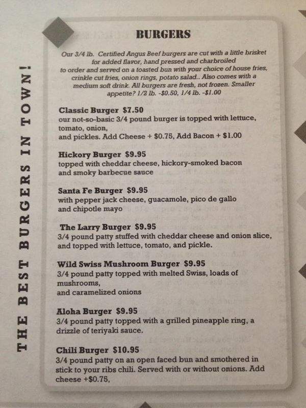 Mary's Burger & A Shake - Longview, WA menu_pic