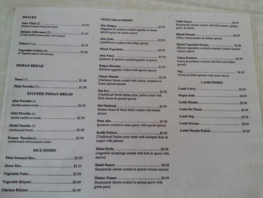 Masala Cuisine - Oakland, CA menu_pic