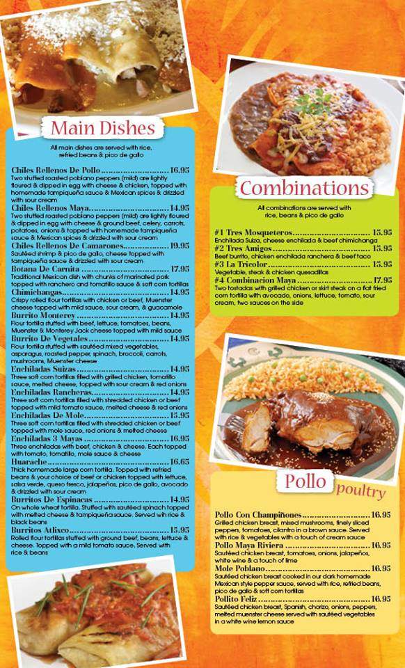 Maya Riviera Bar & Restaurant - Briarcliff Manor, NY menu_pic