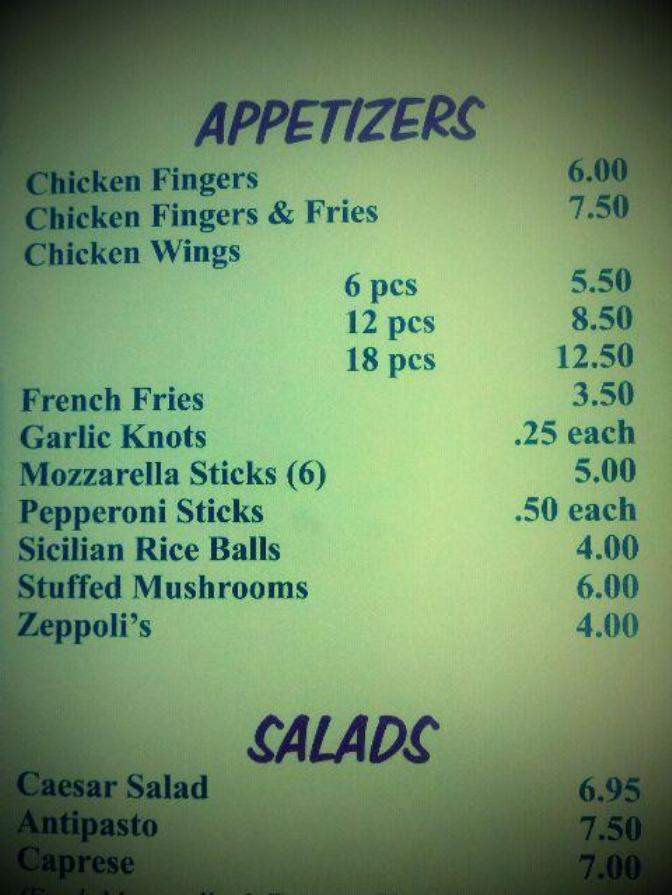 Memo's NY Style Pizzeria - New Albany, IN menu_pic