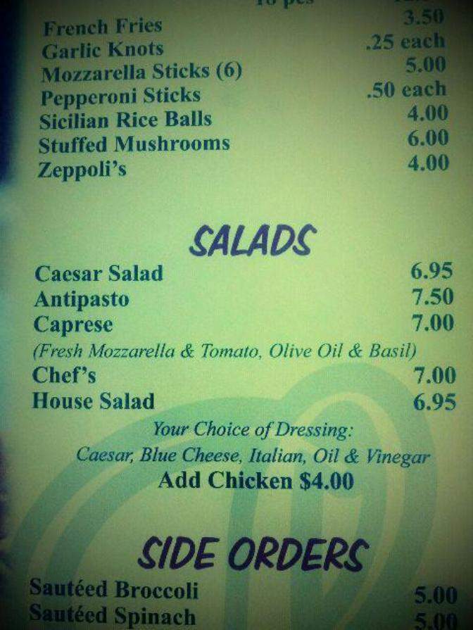 Memo's NY Style Pizzeria - New Albany, IN menu_pic