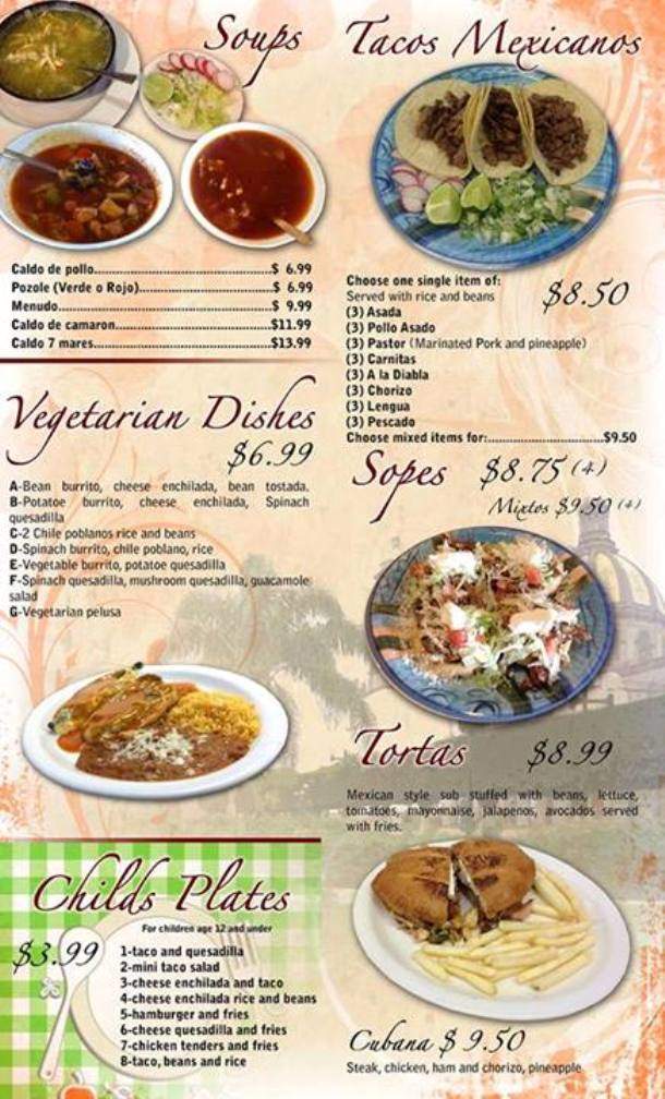 La Casa Lopez Mexican Grill - Winston Salem, NC menu_pic