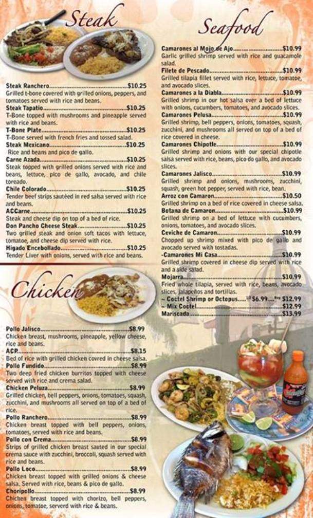 La Casa Lopez Mexican Grill - Winston Salem, NC menu_pic