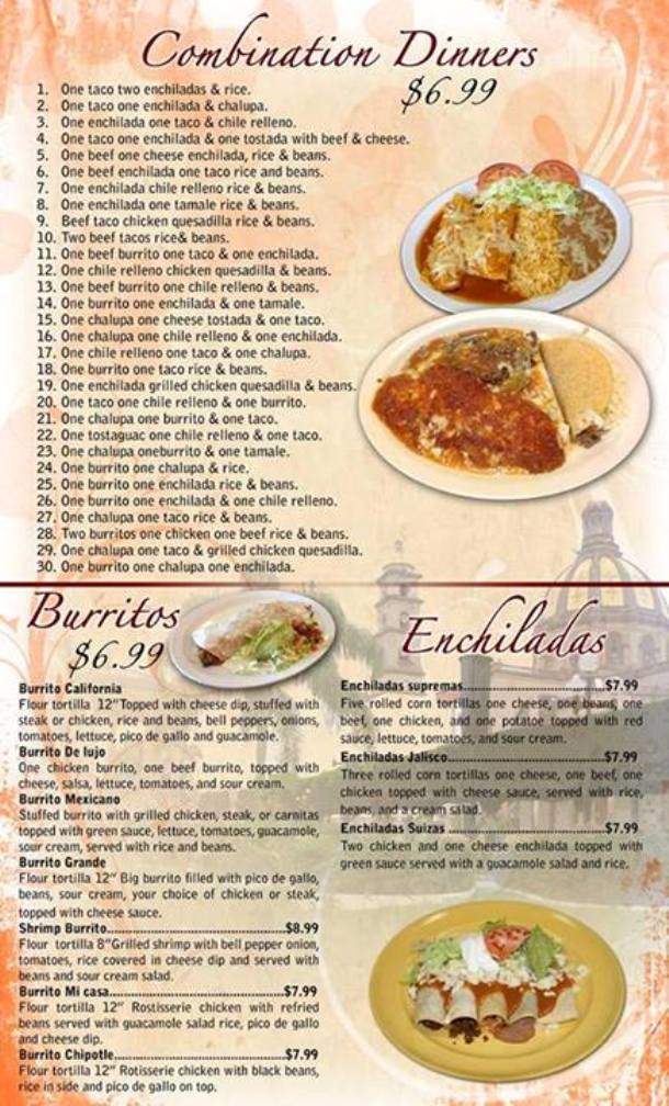 La Casa Lopez Mexican Grill - Winston Salem, NC menu_pic