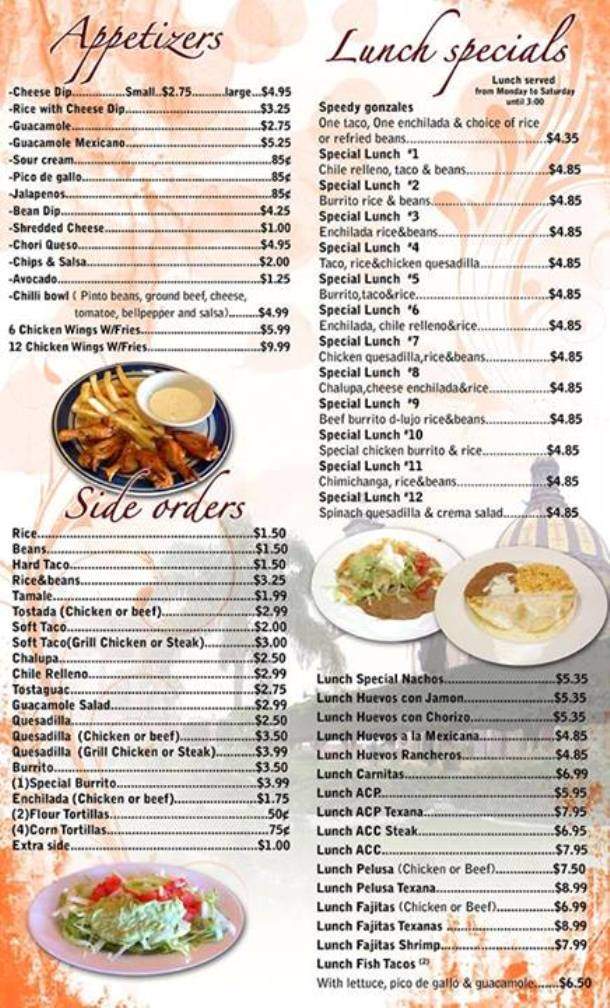 La Casa Lopez Mexican Grill - Winston Salem, NC menu_pic