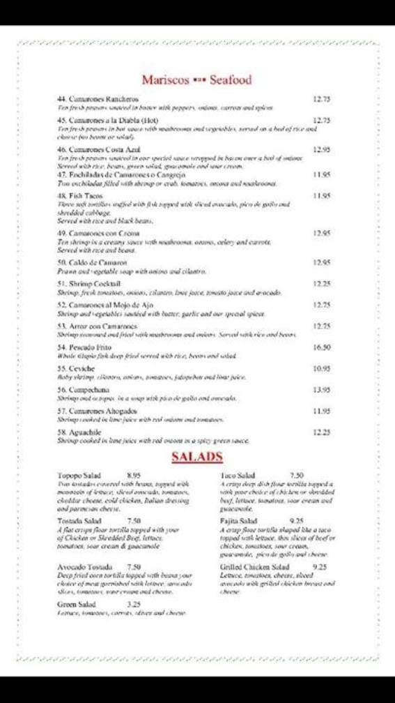 Mi Jalisco - Aloha, OR menu_pic