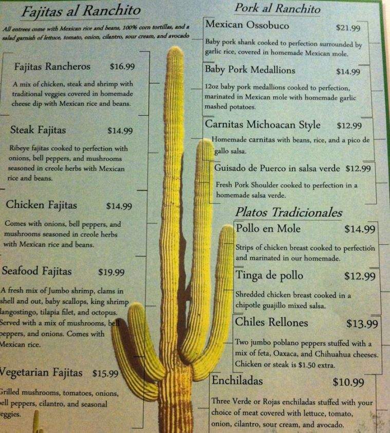 Mi Ranchito - Dubuque, IA menu_pic