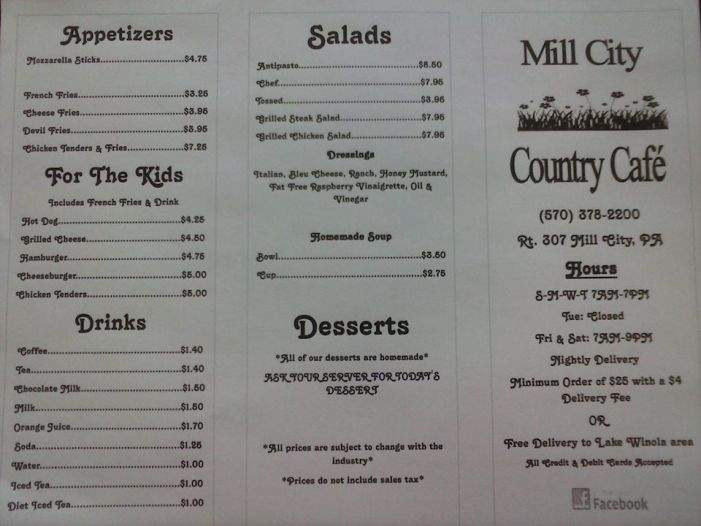 /380219735/Mill-City-Country-Cafe-Mill-City-PA - Mill City, PA