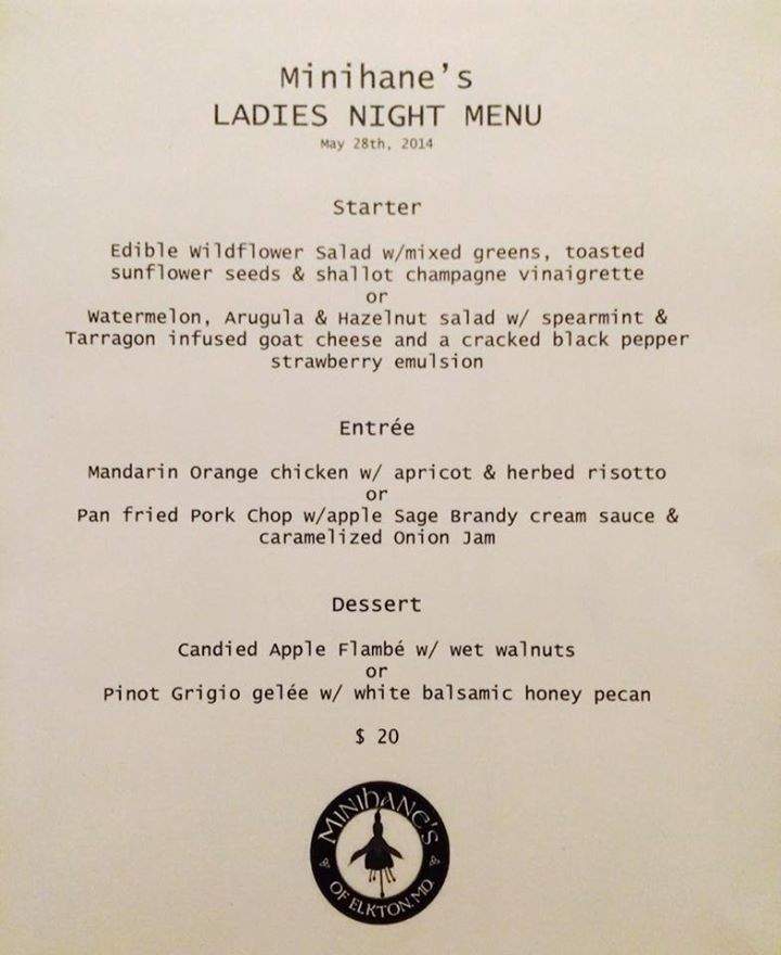 Minihane's Irish Pub & Restaurant - Elkton, MD menu_pic