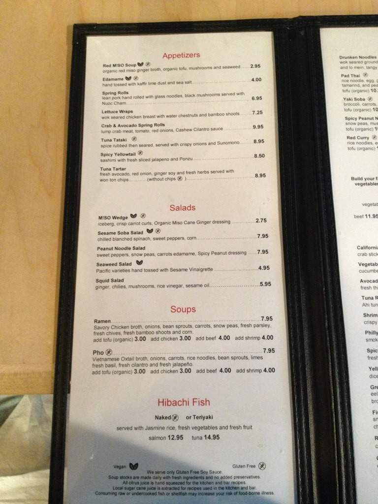 Miso - Jackson, MS menu_pic