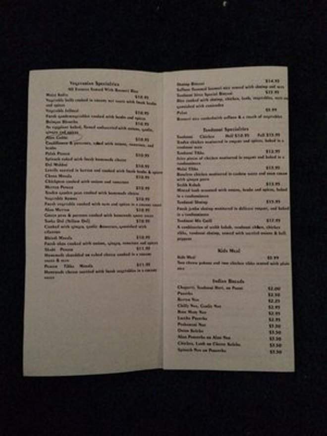 Moghul - Jacksonville, NC menu_pic