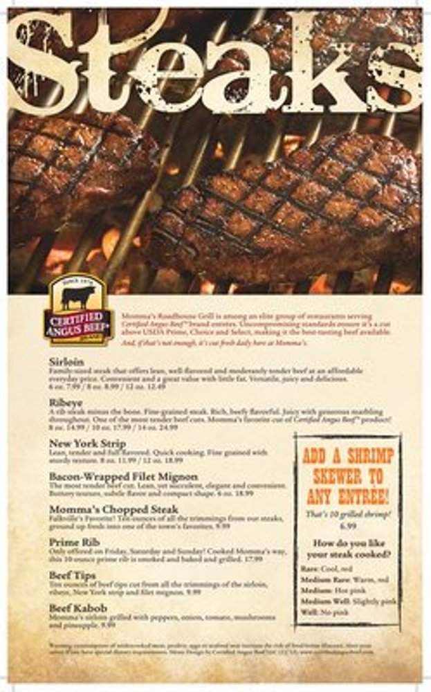 /380220086/Mommas-Roadhouse-Grill-LLC-Falkville-AL - Falkville, AL