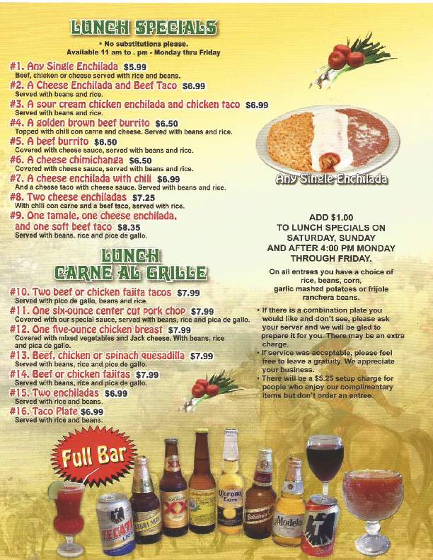 Monterey Jacks Cafe & Cantina - Edmond, OK menu_pic