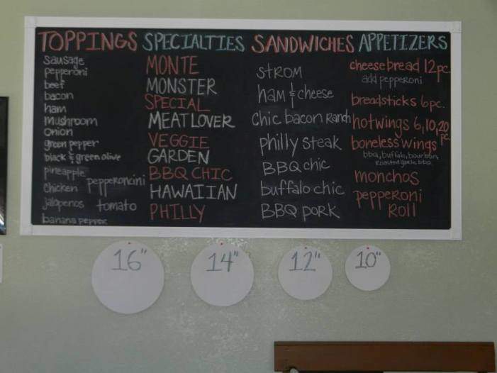 Monte's Pizza - Ferdinand, IN menu_pic
