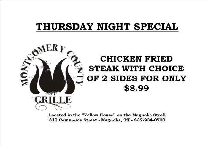 Montgomery County Grille - Magnolia, TX menu_pic