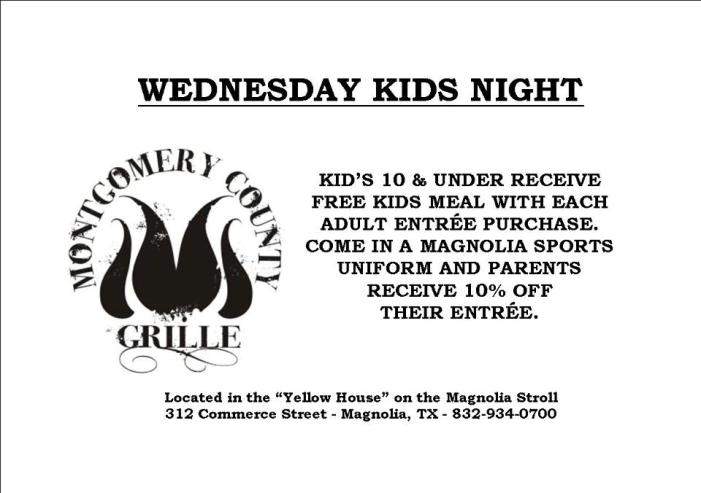 Montgomery County Grille - Magnolia, TX menu_pic