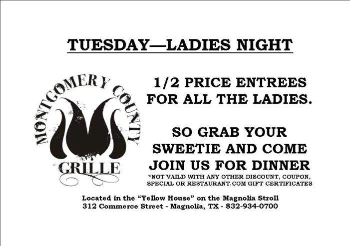 Montgomery County Grille - Magnolia, TX menu_pic