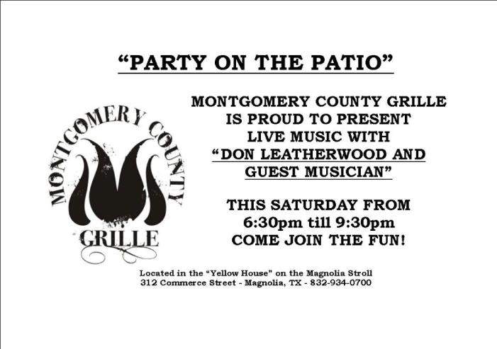 Montgomery County Grille - Magnolia, TX menu_pic