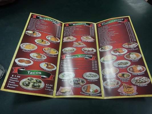 Morelia Mexican Grill - Vancouver, WA menu_pic