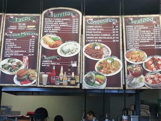Morelia Mexican Grill - Vancouver, WA menu_pic