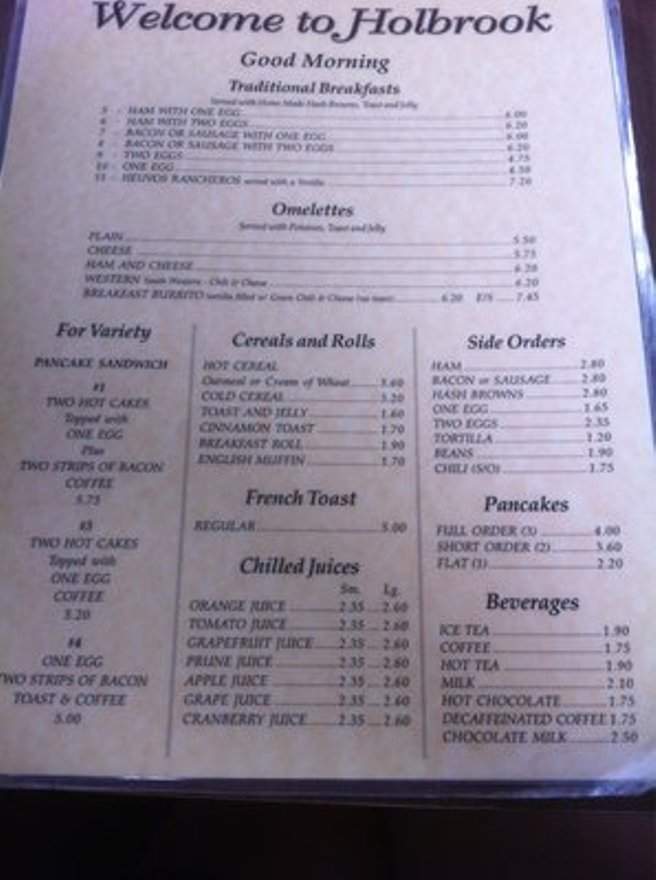 Mr. Maestas - Holbrook, AZ menu_pic