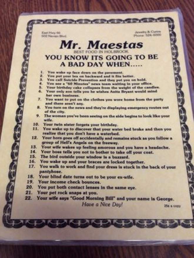 Mr. Maestas - Holbrook, AZ menu_pic