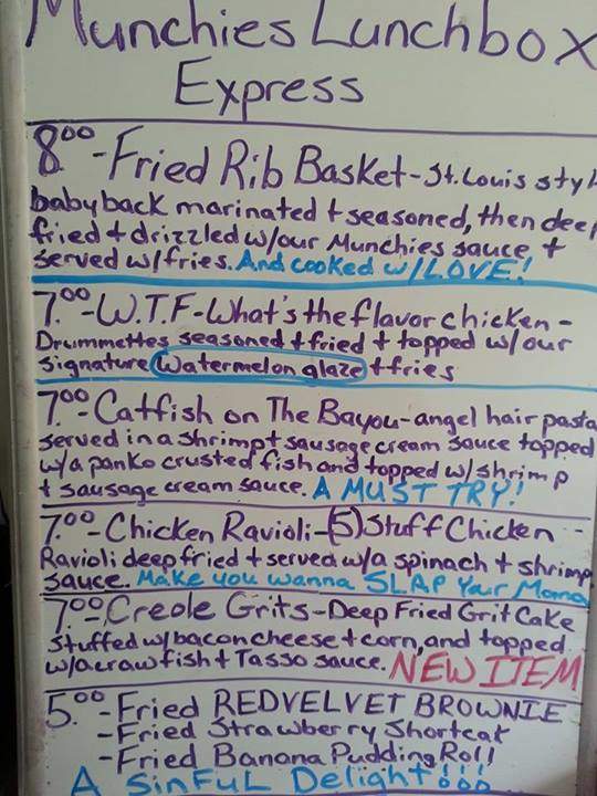 Munchies Lunchbox Express - Lafayette, LA menu_pic