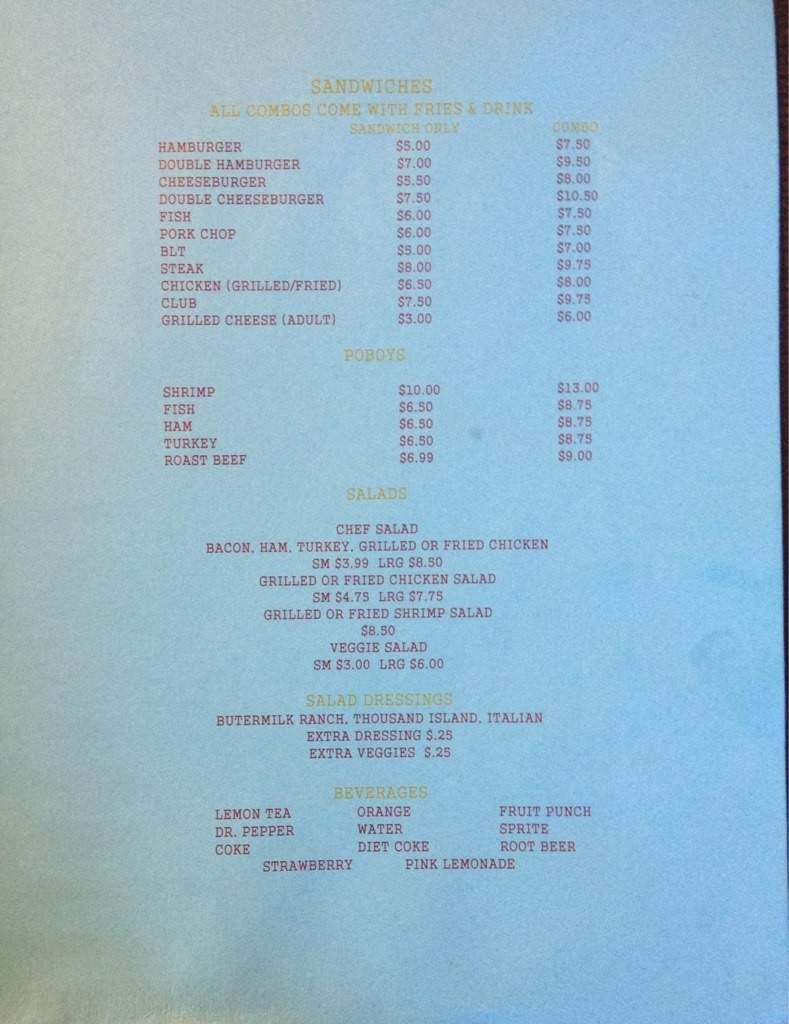 My Dream Eatery - Lake Providence, LA menu_pic