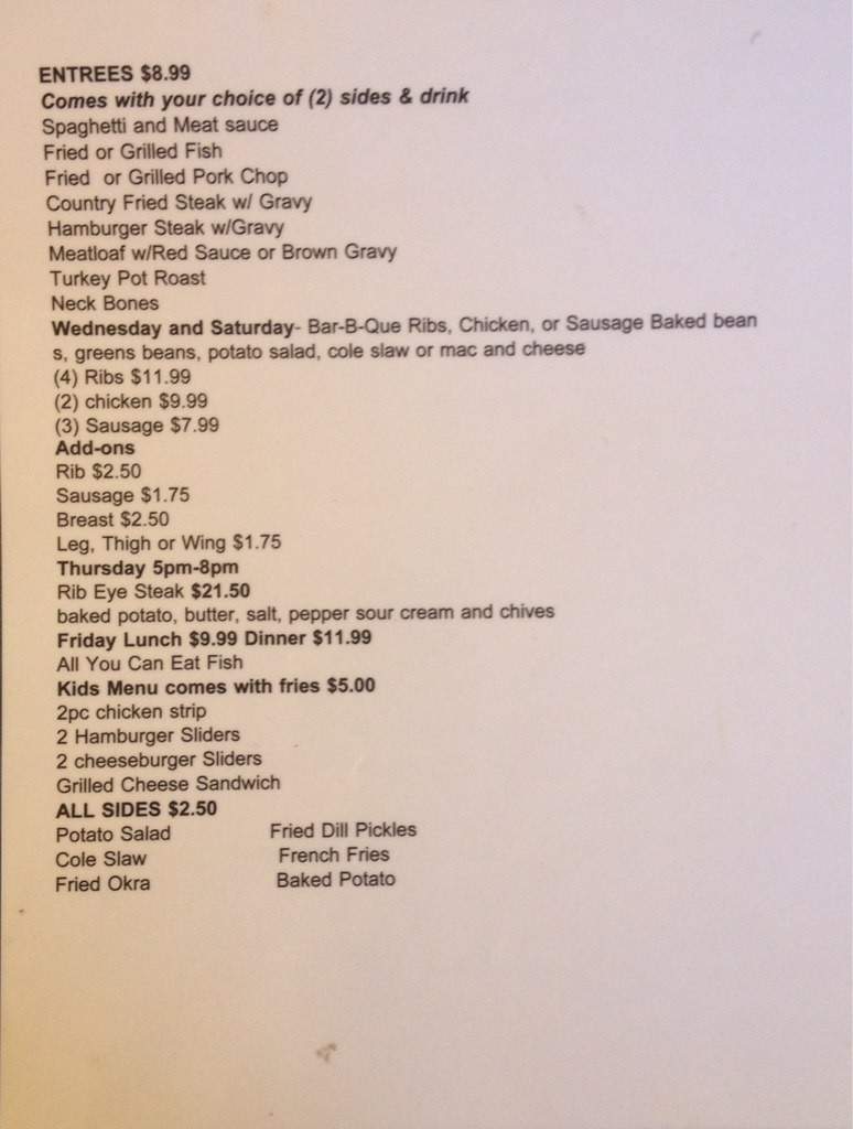 My Dream Eatery - Lake Providence, LA menu_pic