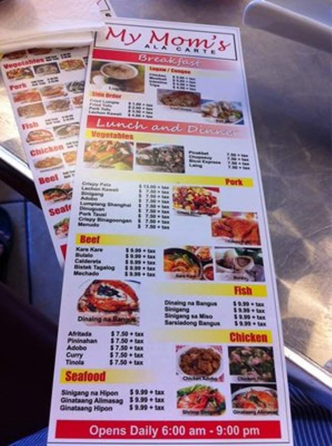 My Mom's Bakeshop - Los Angeles, CA menu_pic