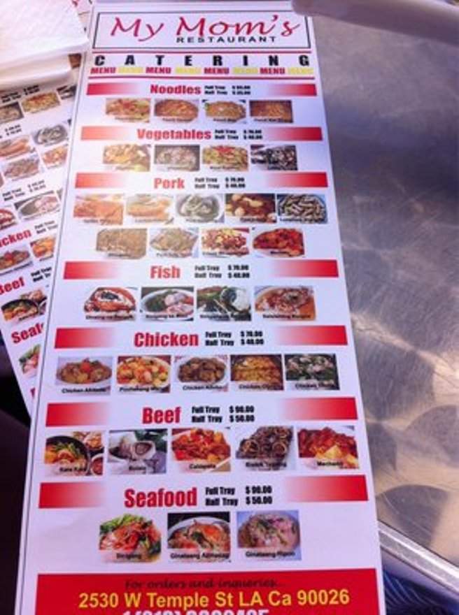 My Mom's Bakeshop - Los Angeles, CA menu_pic