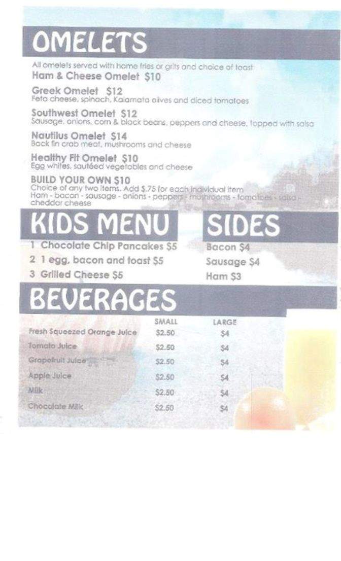 Nautilus - Virginia Beach, VA menu_pic