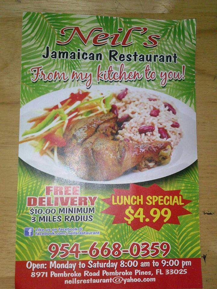 Neil's Caribbean Restaurant & Takeout - Pembroke Pines, FL menu_pic